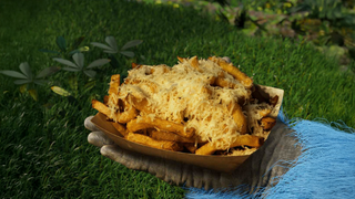 Homemade Fries with Truffle Sauce and Parmesan