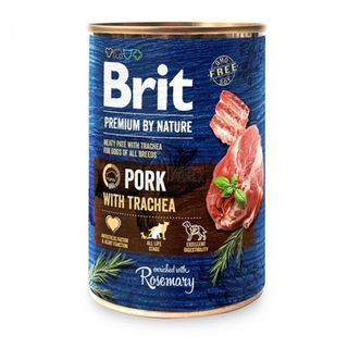 Hrana umeda pentru caini Brit Premium, Pork With Trachea, 800g