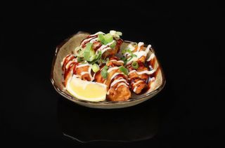 Karaage okonomiyaki