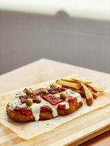 Milanesa napolitana de ternera