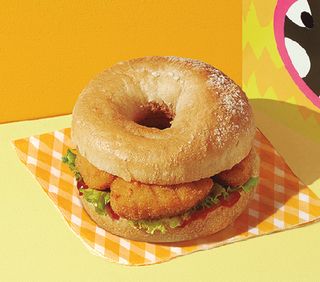 Menú Infantil Bagel Crujiente de Pollo (Vegan)