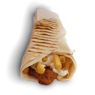 Tortilla ze Stripsami i Frytkami Mała