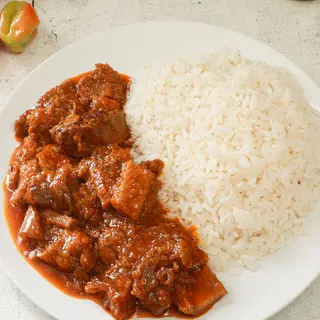 White Rice & Stew