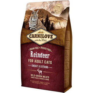 Carnilove Cat Raindeer Energy&Outdoor з північним оленем 2 кг