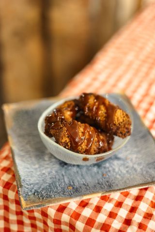 Alitas De Pollo Con Salsa Bbq (5 Uds.)