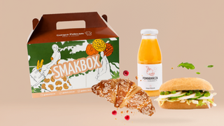 Smakbox z kanapką i croissantem