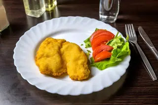Cotlet de porc pane