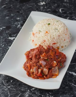 Riz Sauce Yassa Viande