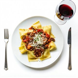 Menù pappardelle al ragù
