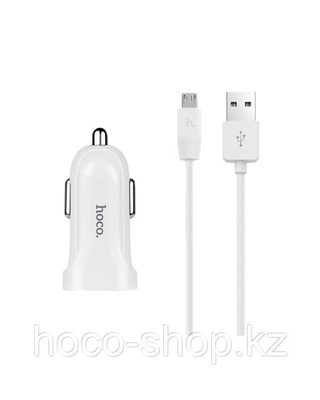 Автомобильное зарядное устройство Z12 Hoco с кабелем Micro