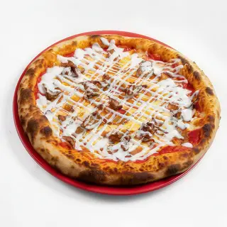 Pizza kebab de ternera (33 cm.)