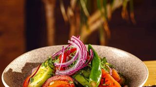 კიტრი პომიდვრის სალათი