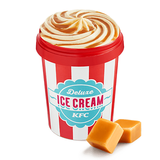 Deluxe sladoled od vanilije s preljevom od karamele 460 ml