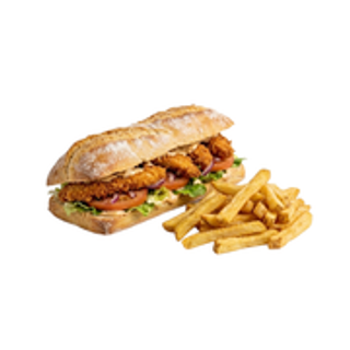 Bocadillo Crispy avec frites