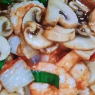 Gambas com Cogumelos