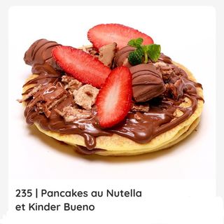 Pancakes au Nutella et Kinder Bueno