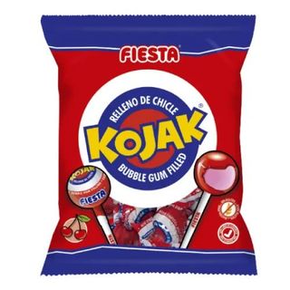 Caramelo Con Palo Y Chicle Sabor Cereza Fiesta 7 Ud.