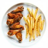 Малко крило (200г) + Картофи (100г)