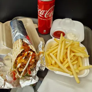 Piadina kebab menù