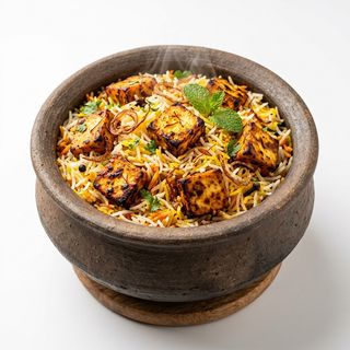 Paneer Tikka Matka Biryani