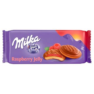 Ciastka choco jaffa malinowe Milka. 0.147кг