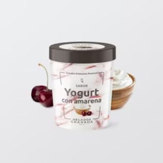 HELADO YOGURT CON AMARENA