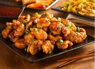 93- Pollo de caserío con salsa agridulce