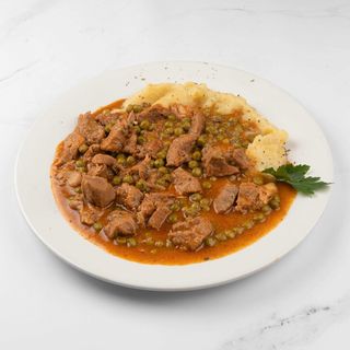 Teletina s bižima i pire krumpirom