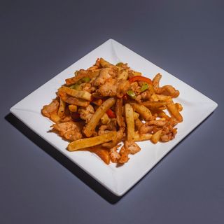 Фри с курицей