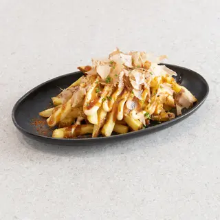 Patatas fritas Okonomiyaki