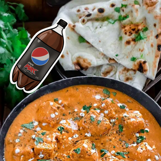 Paneer Butter Masala + Chapathi (2) + Pepsi