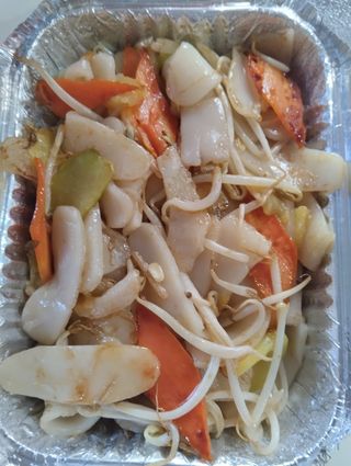 132.Gnocchi di riso saltato con verdure