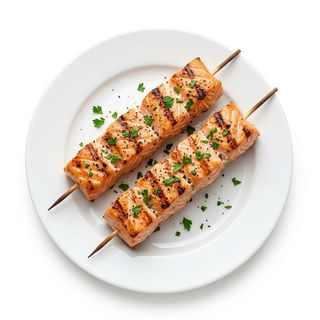 Salmón skewers  (2 Pzs.)