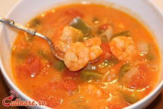 Supa cu creveti si telina