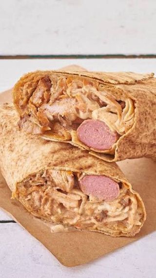 Chicken single sausage Shawarma