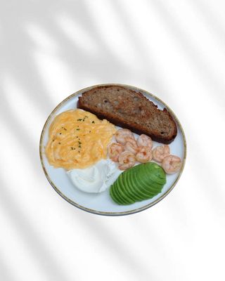 Scrambled Eggs Con Gambas