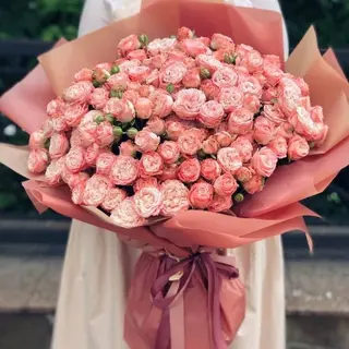 Premium Peony Spray Roses