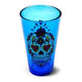 Bicchiere Calavera Blu