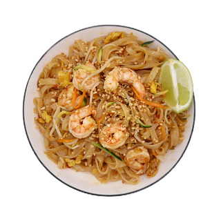 pai thai con gamberi 虾泰面