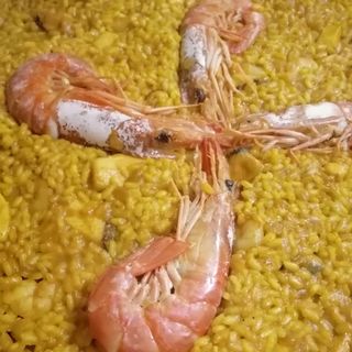 Paella Abanda Con Gambones (Para 2 Personas)