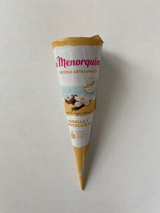 Cone baunilha e chocolate XXL