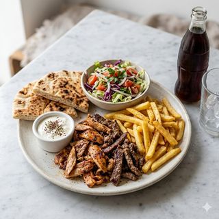 Menú De Plato Kebab