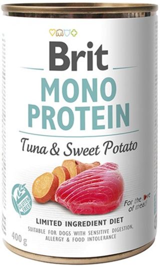 Brit Mono Protein Dog k 400г з тунцем та бататом