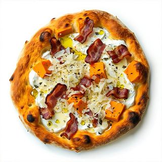 Pizza zucca e salsiccia maxi