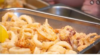 Frittura di calamari e gamberi