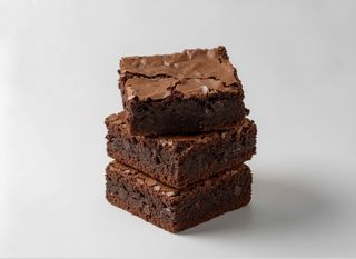 Карамельний брауні з грецьким горіхом