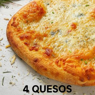 4 Quesos Pizza Mediana Individual Masa fina 30cm
