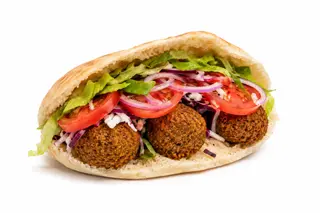Panino falafel meal