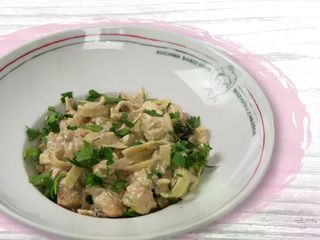 Makaron z kurczakiem i grzybami