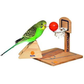 FLAMINGO Igračka za ptice Teren za košarku, prirodno drvo 20x20x20cm (KOD FLA88089)